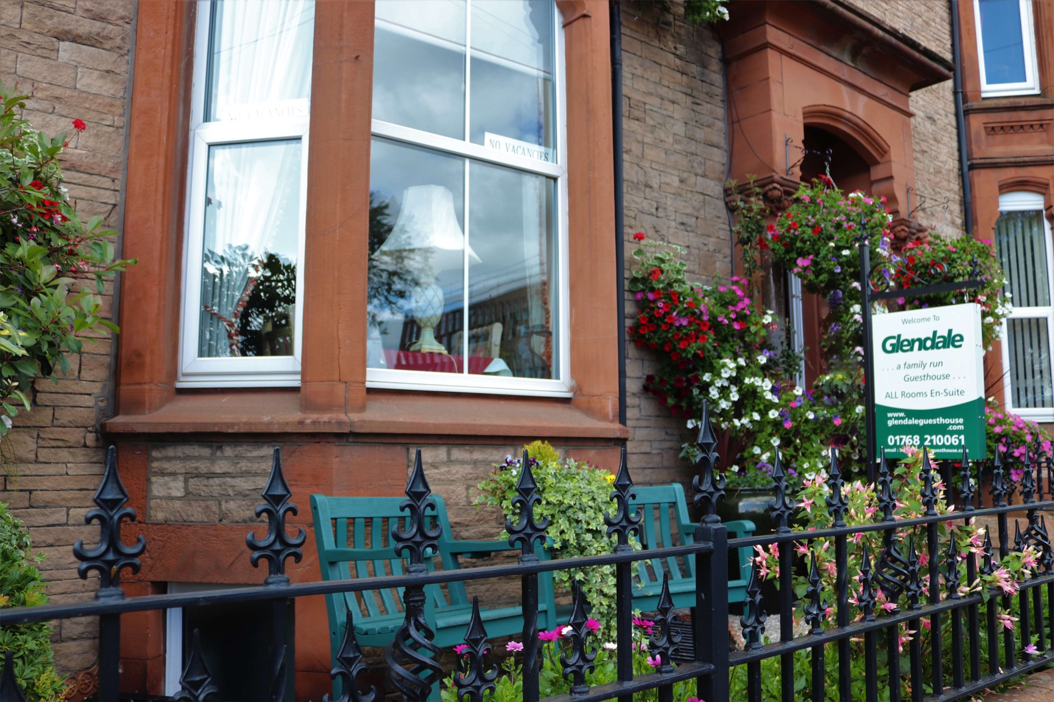Glendale Guesthouse front garden and sign